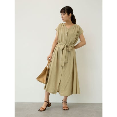 グリーンパークス Green Parks ウエストリボンワンピース Olive Psicologosancora Es グリーンパークス Green Parks ウエストリボンワンピース Olive Psicologosancora Es