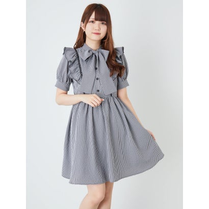 アンクルージュ Ank Rouge リボンタイパフワンピース A Paigebird Com