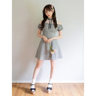 アンクルージュ Ank Rouge レース切り替え肩開きフレアワンピース ブラック Bayleafkitchen Co Uk