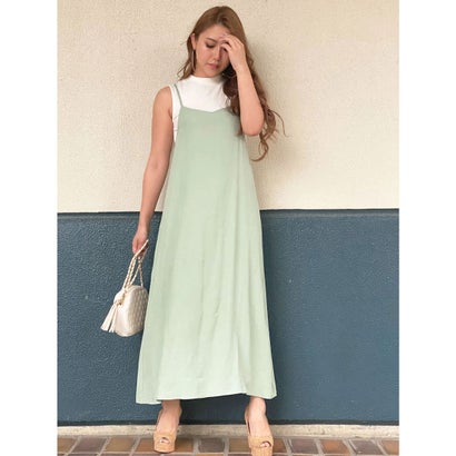 デュラス Duras バックスリットキャミワンピース L Green Psicologosancora Es