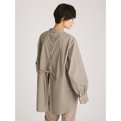 フレイアイディー FRAY I.D バンドカラーバックデザインシャツ GRY ...