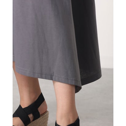 ドゥアルシーヴ Doux Archives マキシフレアーワンピース Charcoal Gray Magazinpegas Cz