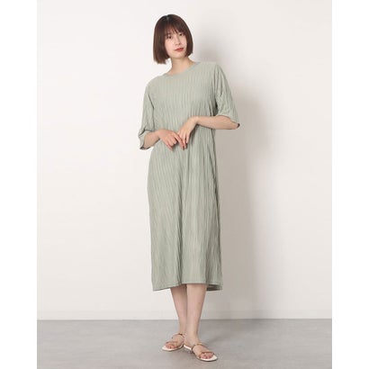 ドゥアルシーヴ Doux Archives ワッシャープリーツワンピース Khaki Bouncesociety Com