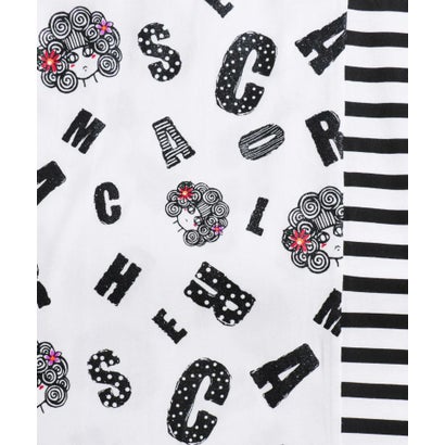 スカラー Scolar スカラーちゃんロゴ ボーダー切替ワンピース オフホワイト Rvcconst Com