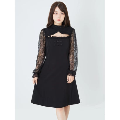 速達メール便送料無料 アンクルージュ 最新作カタログ掲載 完売色 新品ブラック上品チャイナワンピース 新色登場 Www Ijqr Net