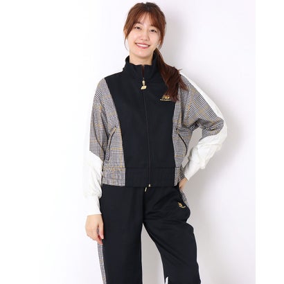 ニューバランス New Balance レディース 長袖ジャージジャケット チェック トラック ジャケット Wj ブラック Cdm Co Mz