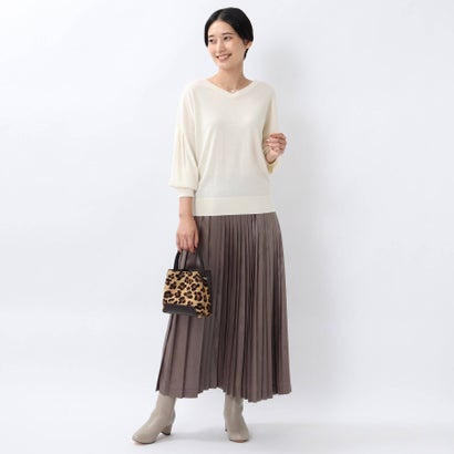 楽天市場 アンタイトル Untitled L シルクウールカシミヤ パフスリーブニット 洗える ベージュ Locomall ロコンド公式ストア