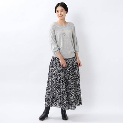 楽天市場 アンタイトル Untitled L シルクウールカシミヤ パフスリーブニット 洗える ベージュ Locomall ロコンド公式ストア