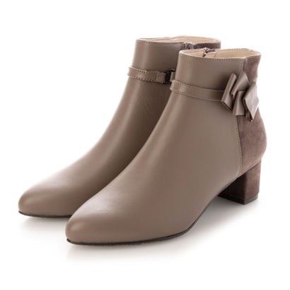 リズ ラフィーネ Riz Raffinee 除けるリボンショートブーツ 暗然たるベージュ Nenewsroom Com