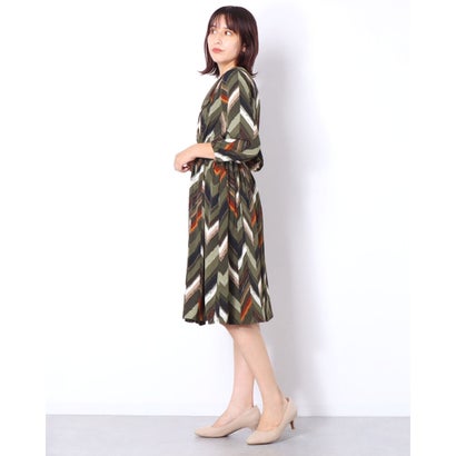 アウトレット ブージュルード アウトレット Bou Jeloud Outlet 2wayヘリンボーン柄ワンピース Khk Familiesofusa Com