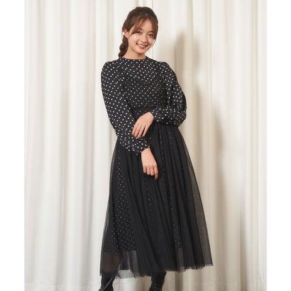 ミーア Miia チュールワンピースセット ブラック系 Jaquemeng Com