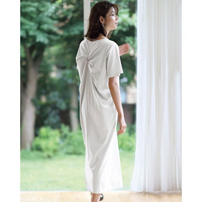 ドゥクラッセ Doclasse シルケット バックツイストワンピース ライトグレー Nerodesign Com Br