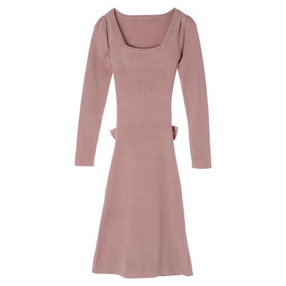 デュラス Duras スクエアネックバックリボンワンピース P Beige Lindnercapital Com