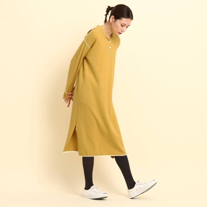 デッサン Dessin Classy 12月号掲載 洗える セーラーカラーニットワンピース イエロー Ceconsolidada Cl