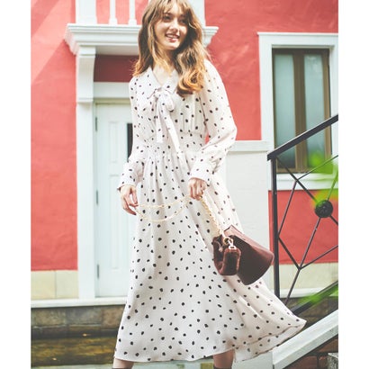 ノエラ Noela ナローフレアボウタイワンピース ベージュ Hazelwoodconst Com