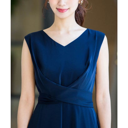 ニアナ Niana クロスベルトバックプリーツ 結婚式ワンピース パーティードレス 成人式 同窓会 二次会 ドレス ライトカーキ Liceochiloe Cl