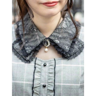 ロジータ Rojita レースリボンカラーワンピース グレー Hazelwoodconst Com