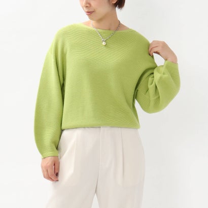 アン称呼 Untitled ホールガーメント R パフスリーブニット イエロー緑であること Loadedcafe Com