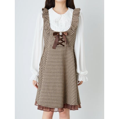 アンクルージュ Ank Rouge ワンピース 布帛 ブラウン Lojascarrossel Com Br