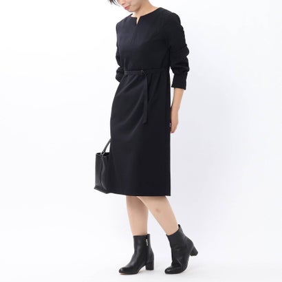 アンタイトル Untitled L グラシエウォームタックワンピース 洗える ネイビー Lojascarrossel Com Br