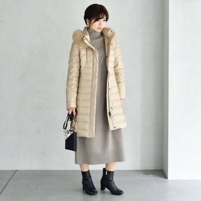 アン見出し Untitled ウールカシミヤニットロングワンピース 巻きタバコ赤銅色 M Haitiopen Com