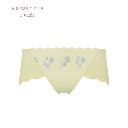 アモスタイルバイトリンプ AMO'S STYLE by Triumph ワイルドブーケ 1370 プチヒップアップ ボーイズレングスショーツ (グリーン)