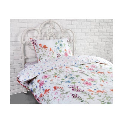 ローラアシュレイ Laura Ashley ワイルドメドウ柄 掛け布団カバー (オレンジ)