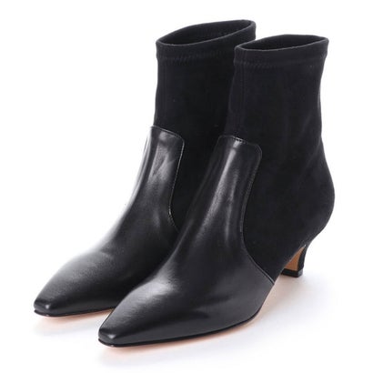 【訳あり新品】 ファビオルスコーニ アウトレット Fabio Rusconi Outlet ストレッチショートブーツ (NAPPA NERO/CARSON NERO)
