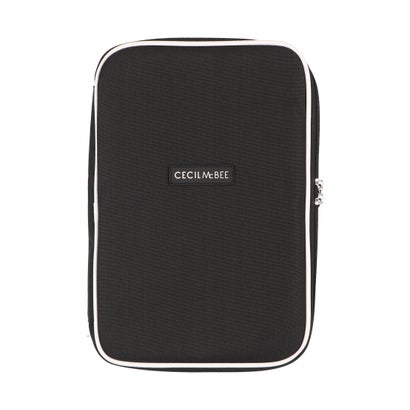 セシルマクビー CECIL McBEE STYLISH POUCH SERIES マルチフラットポーチS (ブラック/ホワイト)