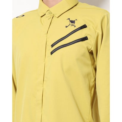 オークリーOAKLEYメンズゴルフ長袖シャツSKULLREVOLVE3DWVLSSHIRTFOA404229(イエロー)