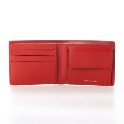 新品ポールスミスPaul Smith 二つ折り財布 ボンベフラ レッド | www 