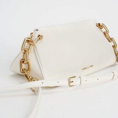 Cleona クレオナ ブレードハンドルホーボーバッグ （White）