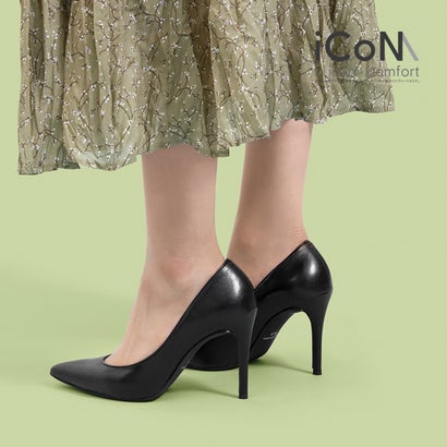 マミアン mamian 【 9.0糎 ポインテッドトゥ 】フォーマルベーシックパンプス：iCoN ベーシック／904BC （ブラックスムース） パンプス-レディース靴-靴