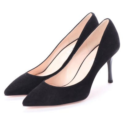 セヴン トゥエルヴ サーティ SEVEN TWELVE THIRTY LovelyWalk ポインテッドトゥパンプス （黒いことスエードクロス）