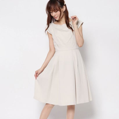 ジュネビビアン Genet Vivien Aラインワンピース （ベージュ）