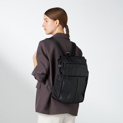 イザック YSACCS レザーコンビナイロンシリーズ 背嚢 M大いさ （BLACK）