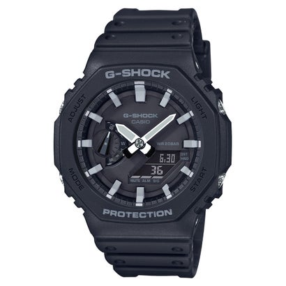 【G-SHOCK】カーボンコアガード / GA-2100-1AJF （黒いこと×白いこと） メンズ腕時計-腕時計
