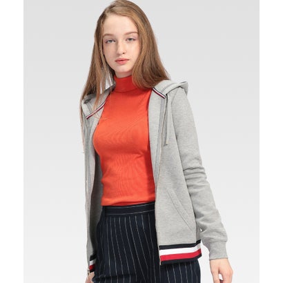 トミー ヒルフィガー TOMMY HILFIGER ベーシックジップアップパーカー （薄墨色）
