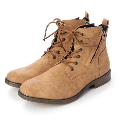 ブラッチャーノ BRACCIANO ブーツ メンズ サイドジップレースアップブーツ （CAMEL）