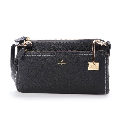 ペレボルサ PELLE BORSA 「レネット」財布ショルダー レネット（ブラック）日本製 26,455円