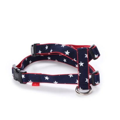 バーディ BIRDIE スターデニムハーネス L 中型犬胴輪【返品不可商品】 （ネイビー）