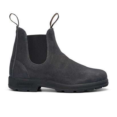 Blundstone ブランド名石ころ ORIGINALS BS1910994 サイドゴアブーツ 本革 蝋涙スエードクロス スチール写真薄墨色