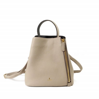 ペレボルサ PELLE BORSA 「レネット」2WAYショルダー （グレージュ）日本製