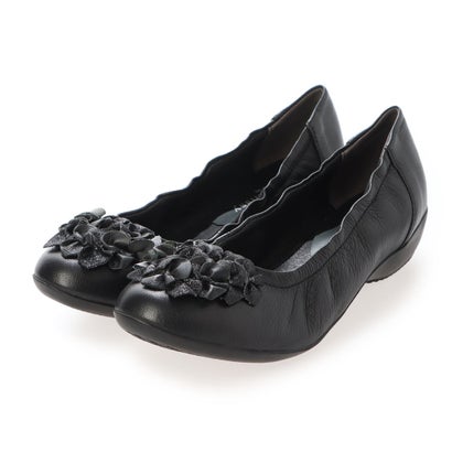 ミッシーデミッシー missy des missy 本格的なボロネ-ゼ製法 足入れの良いラウンドトゥ・バレエシューズ MMD7501 （ブラック）