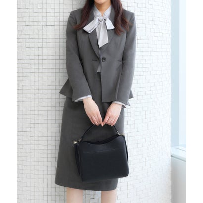 ルイルエブティック RUIRUE BOUTIQUE 【洗える】【2点セット】ストライプor無地ジャケット&スカート洗えるセットアップ消臭フォーマルビジネスオフィススーツ 消臭・抗菌 ウォッシャブル スタ|LOCOMALL(ロコンド公式ストア)