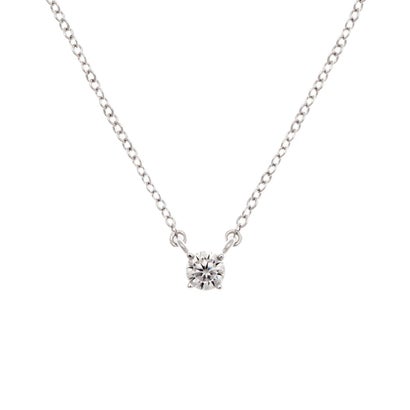 ミーティアニューヨーク METEOR NEW YORK 0.3ct 1粒ソリティアネックレス 『VENUS』【返品不可商品】 （プラチナ (ロジウム) コーティング）