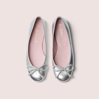 プリティ・バレリーナ Pretty Ballerinas ROSARIO metallic（念珠 メタリック）バレーシューズ （PLATA）