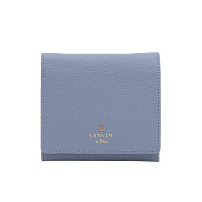 メラニー 二つ折りBOX財布 ペールブルー3