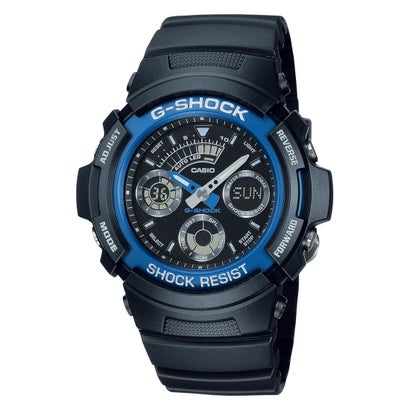 【G-SHOCK】AW-590続きもの / AW-591-2AJF （黒いこと×青み）