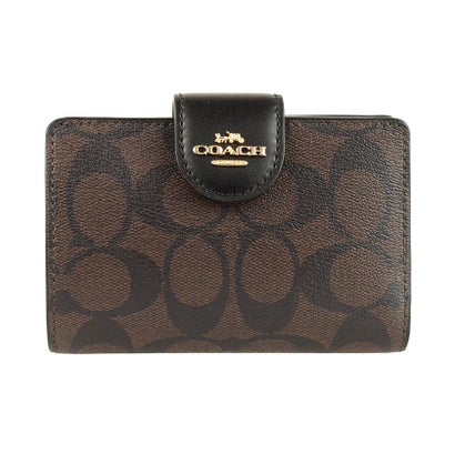 コーチ COACH 二つ折り財布（ブラウン）